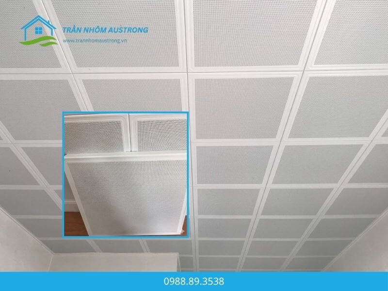 Trần nhôm 600x600 Clip-in