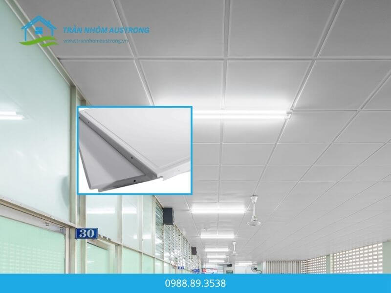 Trần nhôm 600x600 Lay-in T-shaped