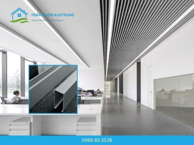 Trần nhôm Austrong U-shaped
