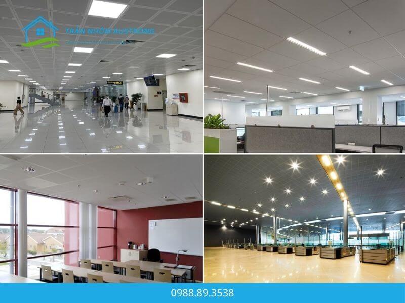 Ứng dụng của trần nhôm Clip-in 600x600 Austrong