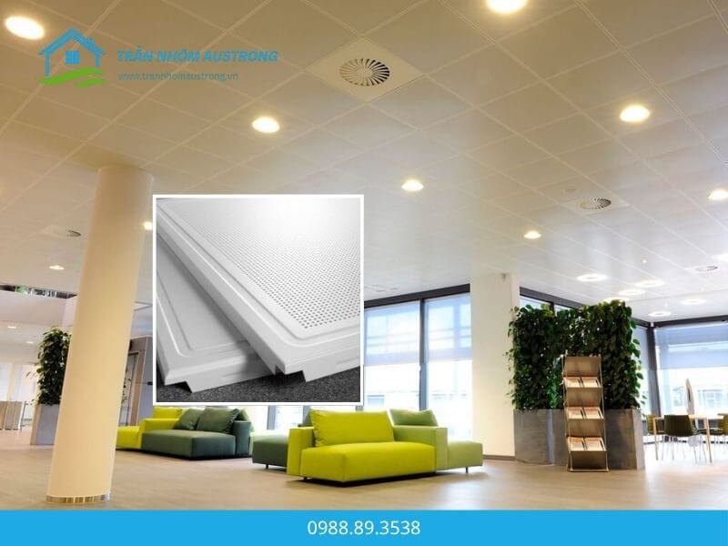 Trần nhôm Clip-in 600x600 Austrong