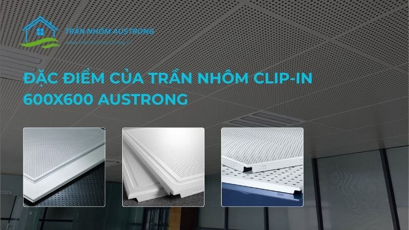 trần nhôm clip-in 600x600 austrong